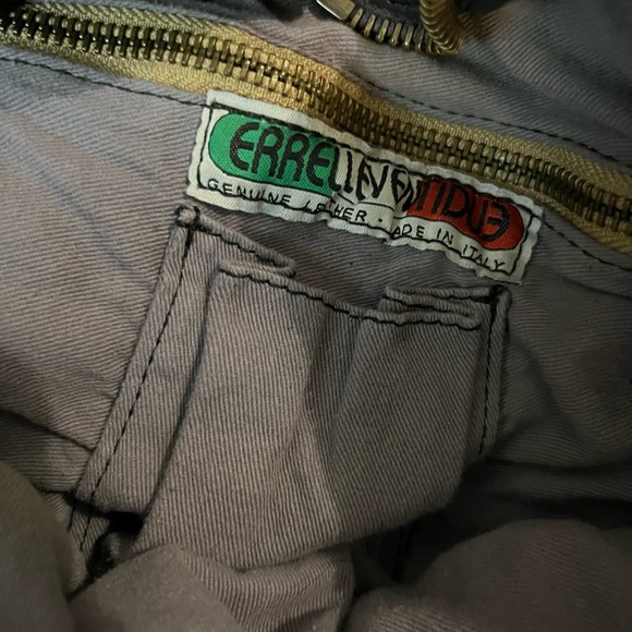 NWT heavy, buttery soft Leather bag ITALY Italian designer boho - Picture 4 of 17